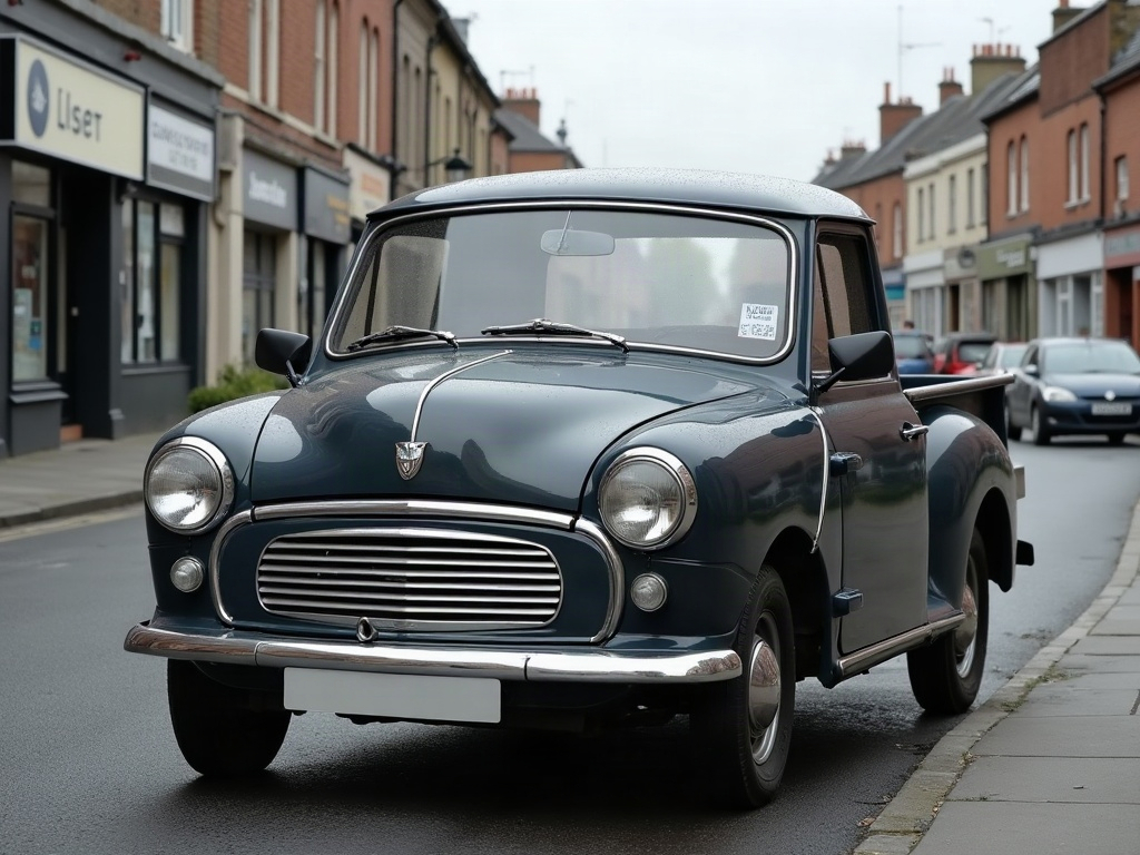 A photorealistic anthracite small pickup — AI car build by @roc2531