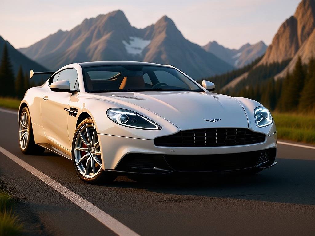 Change the car's paint color to pearl white with a subtle iridescent s — AI car build by @king