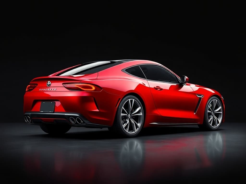 Seeded model render — AI car build by @king