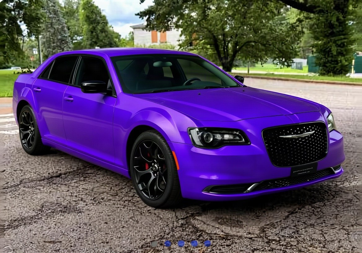 Wrap the car in a colour-shifting purple flip vinyl wrap; Replace the — AI car build by @ibrahimujumatatu18