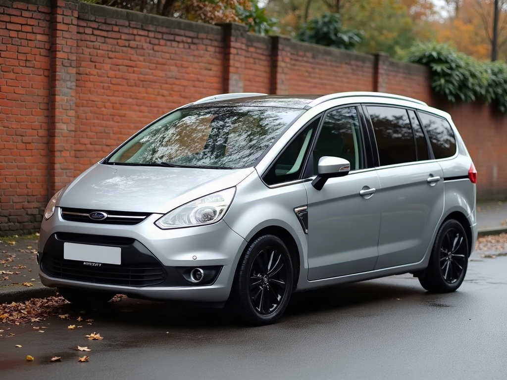 A photorealistic metallic silver seven-seater family MPV — AI car build by @annypertegato
