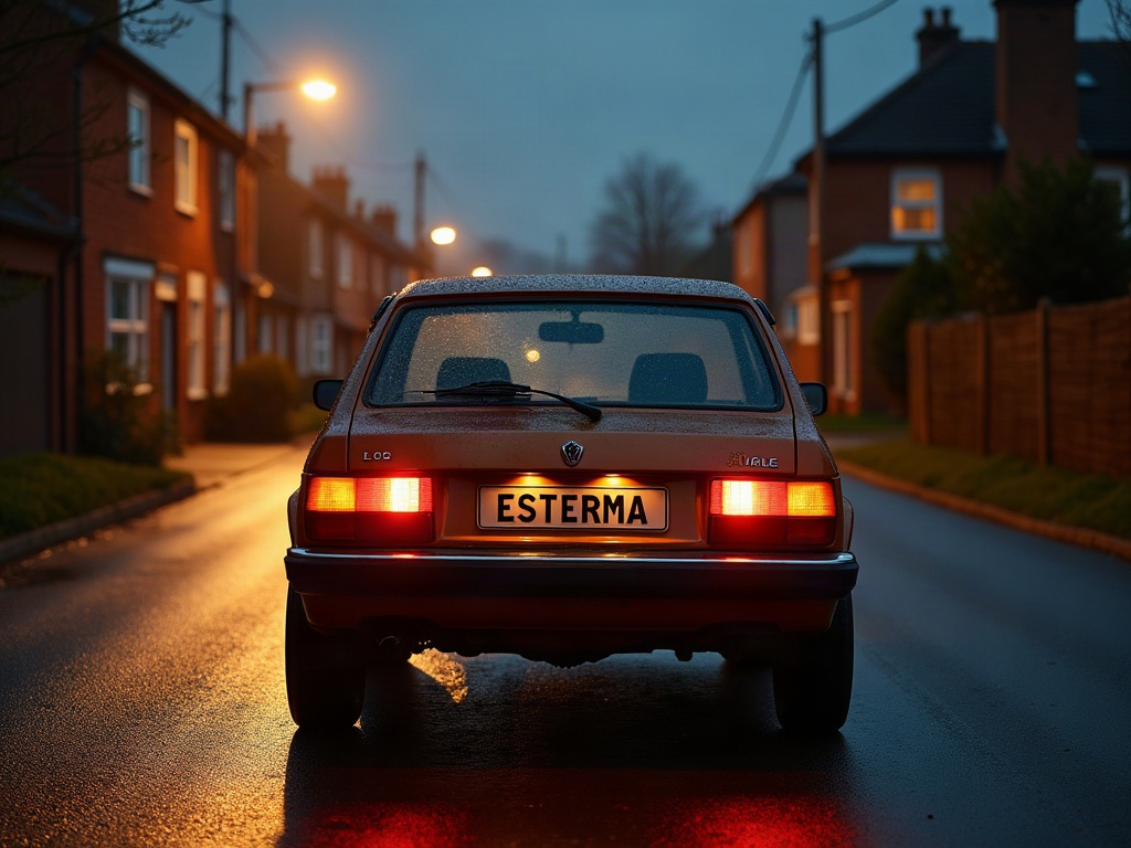 A photorealistic bronze subcompact car — AI car build by @mariestaehli