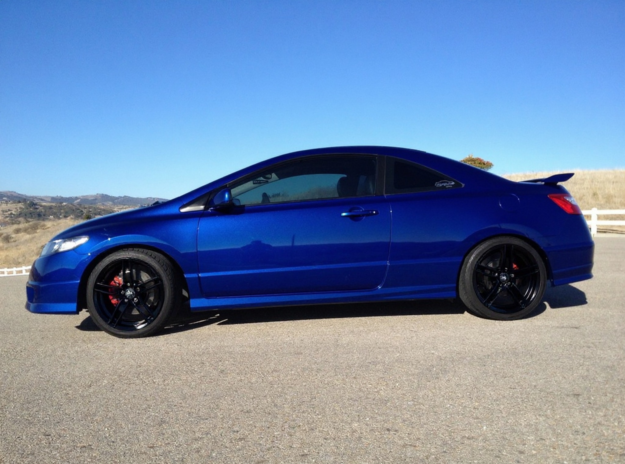 Replace the car's wheels with gloss black five-spoke performance wheel — AI car build by @topdamageyasuo