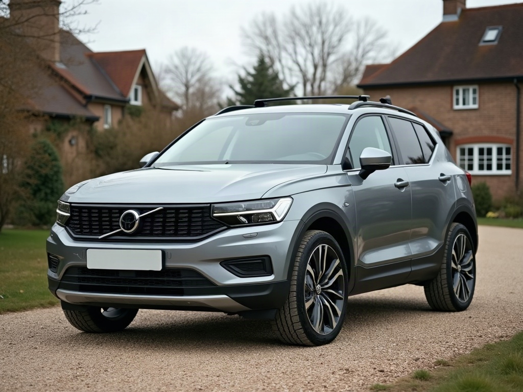 A photorealistic grey crossover SUV — AI car build by @dominiqueplatet