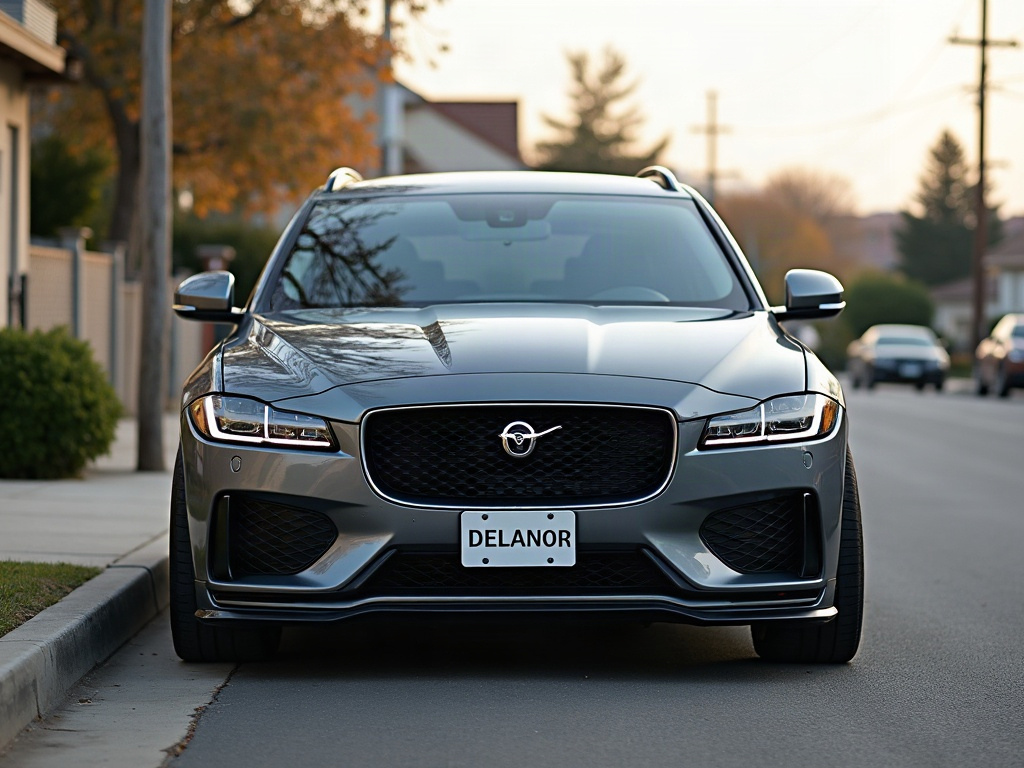 A photorealistic graphite grey crossover SUV — AI car build by @boursimmoci