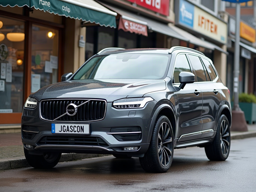 A photorealistic gunmetal grey small family SUV — AI car build by @tsthantsin27