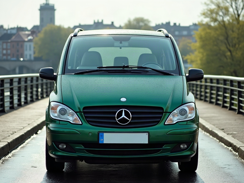 A photorealistic forest green seven-seater family MPV — AI car build by @welds_hygiene_3y