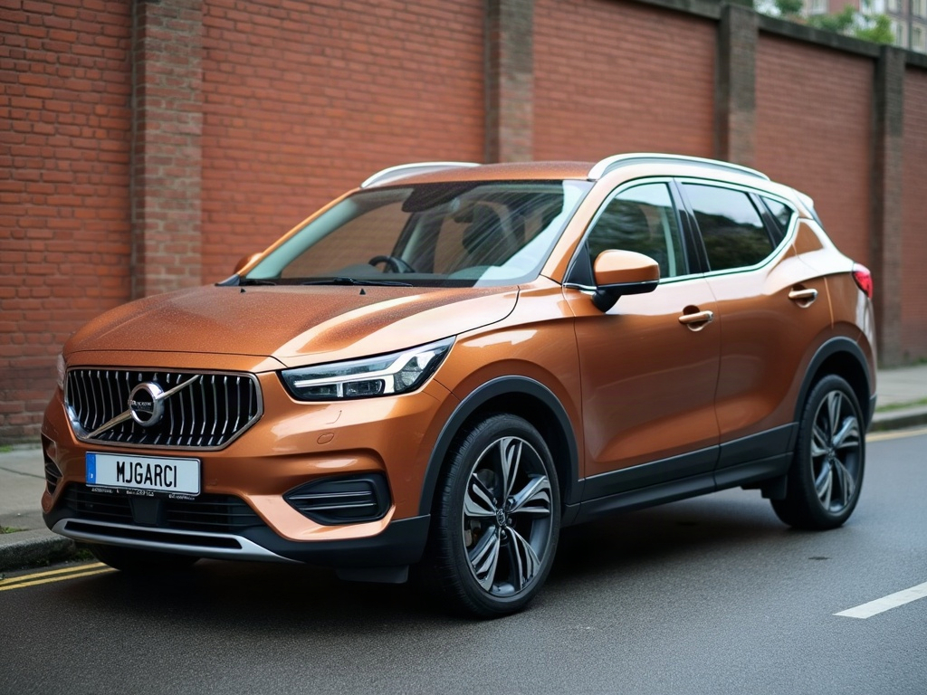 A photorealistic copper mid-size crossover — AI car build by @mjgarcia