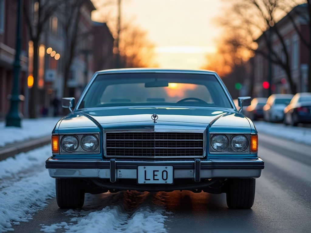 A photorealistic sky blue executive sedan — AI car build by @joseandresacebo