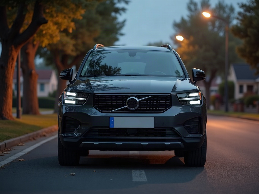 A photorealistic anthracite boxy compact SUV — AI car build by @delanoremy