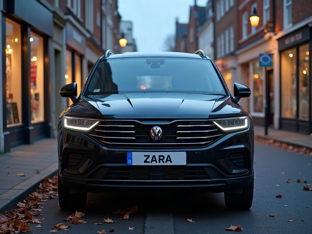 A photorealistic black crossover SUV — AI car build by @kgossekg