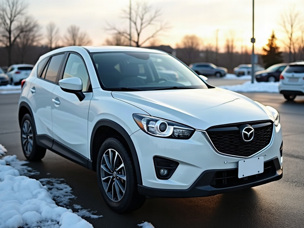A photorealistic pearl white compact crossover — AI car build by @luciitzi
