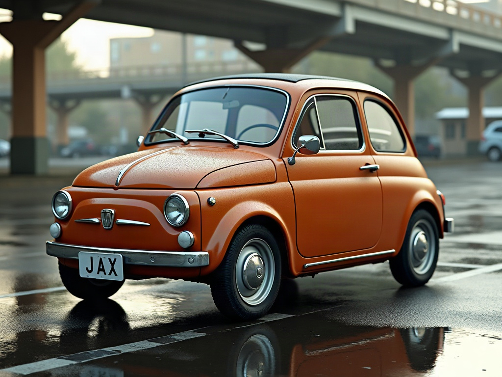 A photorealistic copper small city car — AI car build by @retono_elegido9b1